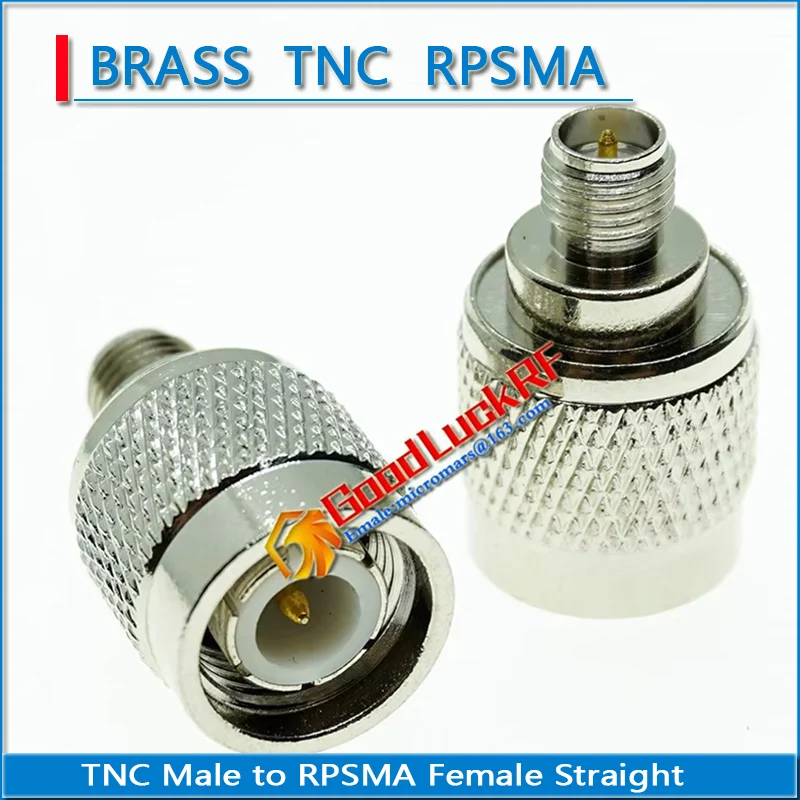 L12 TNC Male to RPSMA RP-SMA RP SMA Female Plug RPSMA - TNC Nickel Plated Straight Coaxial RF Connection Adapters