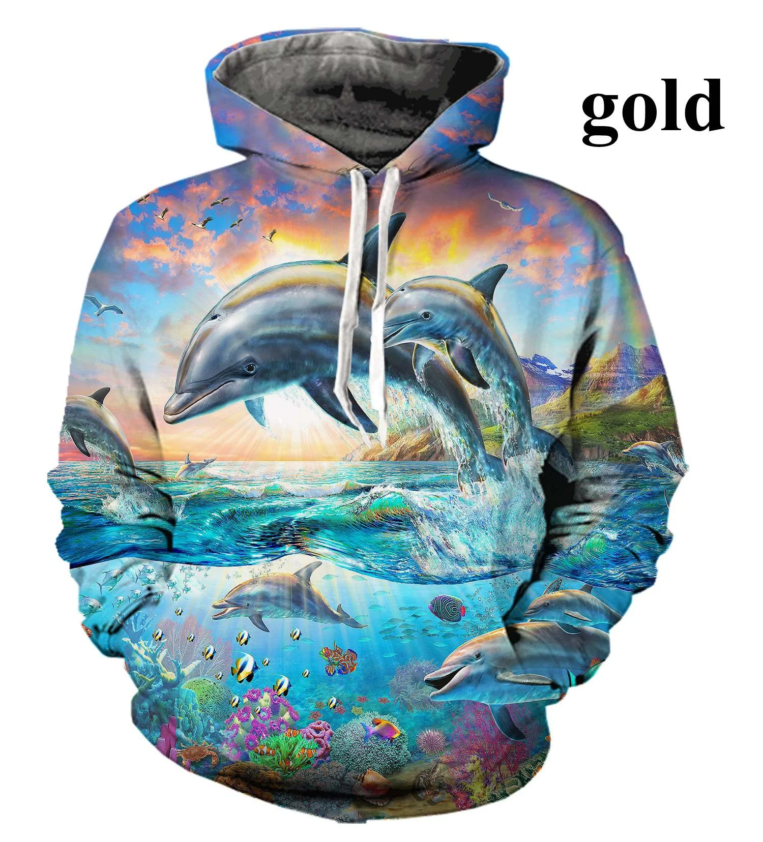 Sweat ZIP à capuche Bleu FEMME – Dahu Wake Family