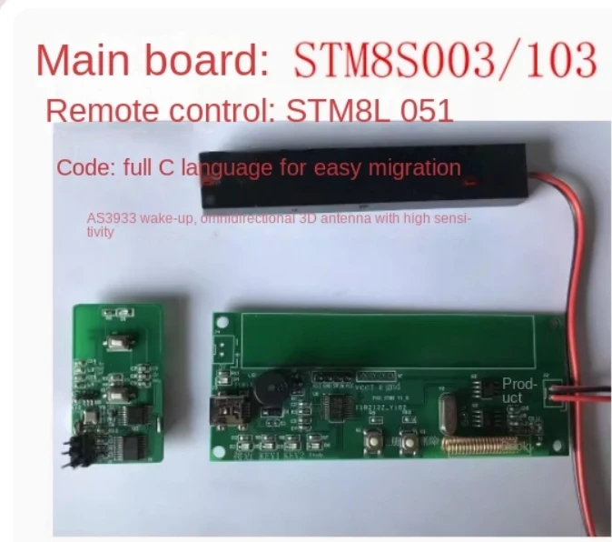 

PKE Development Board, Car Keyless System, AS3933 Development Board, Smart Key Development Board