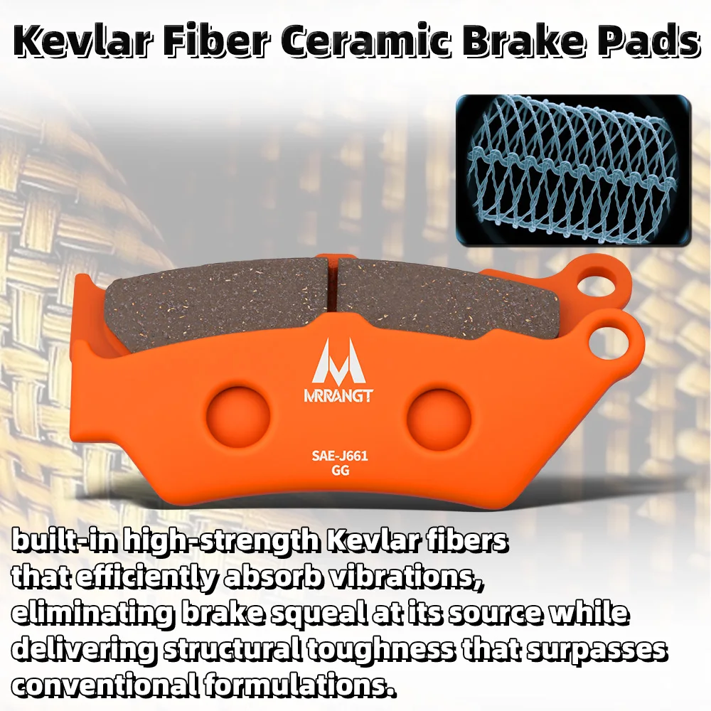 MRRANGT Motorcycle Brake Pad Kit Brake Pads fit for BMW F650 F700 F750 F800 F900 GS Series GS, GT, CS, ST, ADV view 4