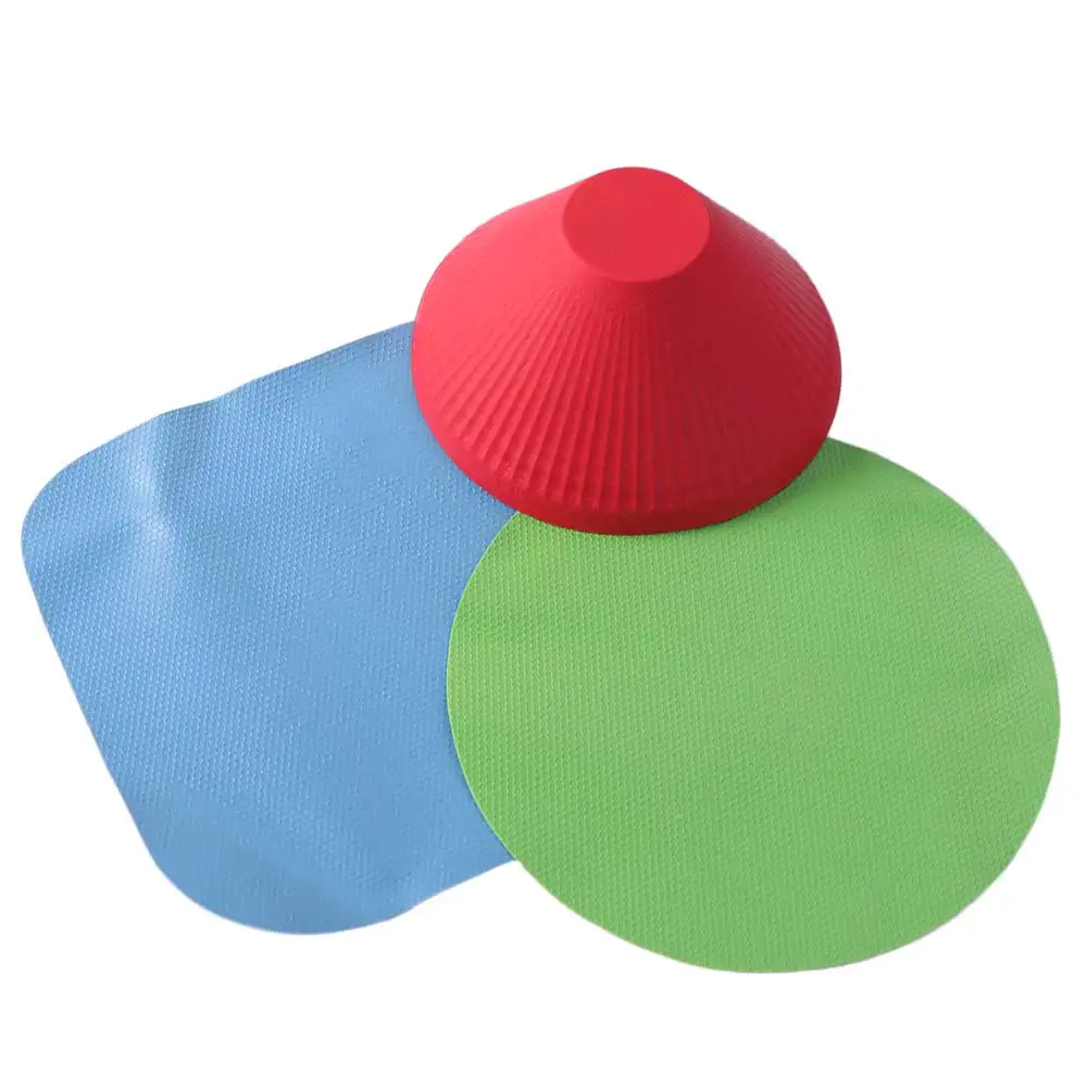 3pcs Rubber Bottle Opener Pad Round/square Heat Insulation Jar Gripper Pad Enhanced Resistance Anti-Skid Bottle Grip Pad