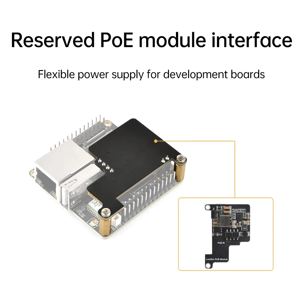 Luckfox Lyra Ultra W WiFi6 /PoE con audio y DisplayPort Lucky Fox RK3506B chip micro Linux placa de desarrollo 8G eMMC tipo C