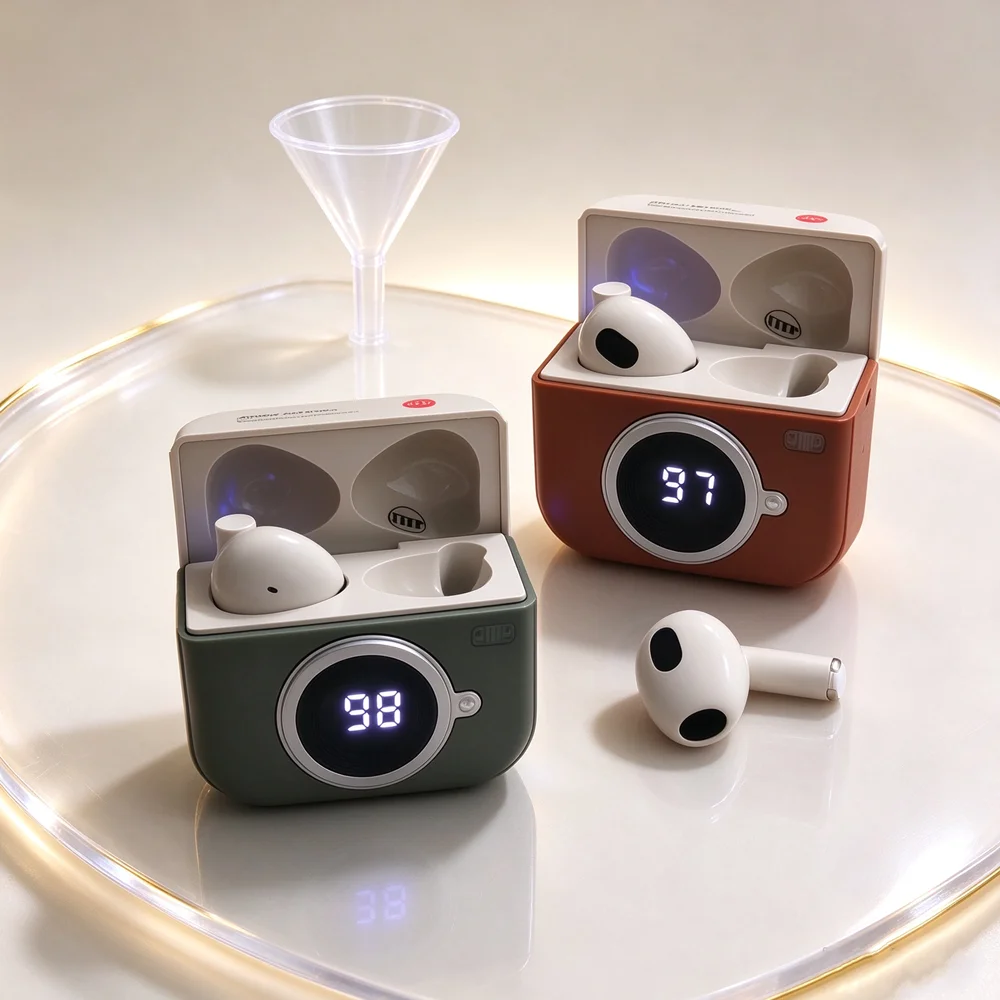 TWS Wireless Earphones Bluetooth Headphones Create Vivid Sound Details Sensitive Touch Panel Steady Link for Podcasts