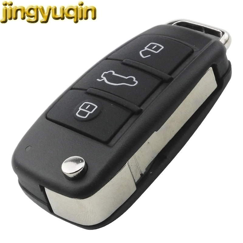 Jingyuqin chiave completa per auto per Audi A3 S3 A4 S4 TT 2005 2006 2007 2008 2009 2010 2011 2012 2013 434MHz ID48 muslima8 x0837220d