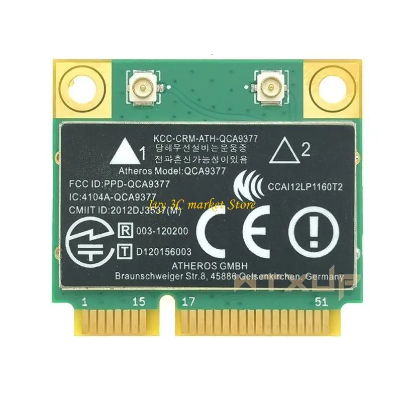 

D7YC QCA9377 Wifi Card 600Mbps Enhances Wireless Adapter Mini PCIE for PC Connection