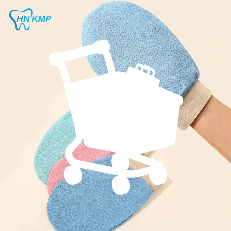 

Тонкие двусторонние перчатки для душа, градиентные цветные однослойные банные полотенца, очистка тела, отшелушивающие пилинг, растирающие скраб-перчатки