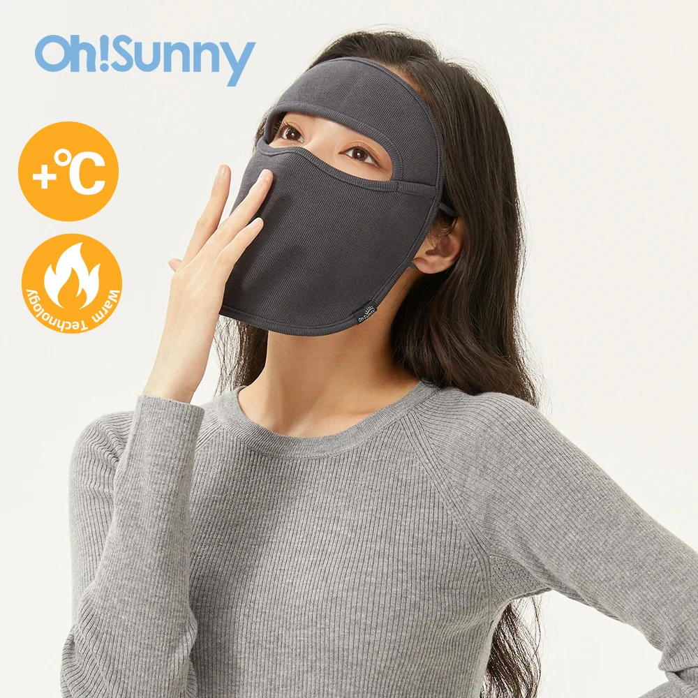 OhSunny UV Protection Mask Women Cycling Full Face Cover Autumn Winter Windproof Warm Sunscreen Breathable Balaclava Outdoor