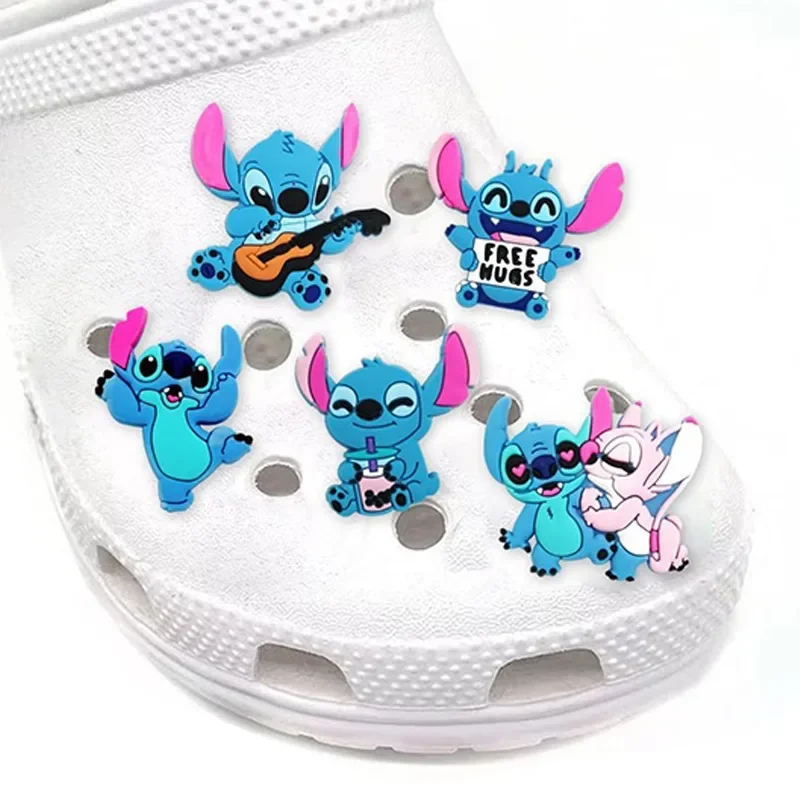 Disney ponto sapato para Crocs decorações, personagens de desenhos animados PVC, DIY, MINISO, Jibitz, atacado