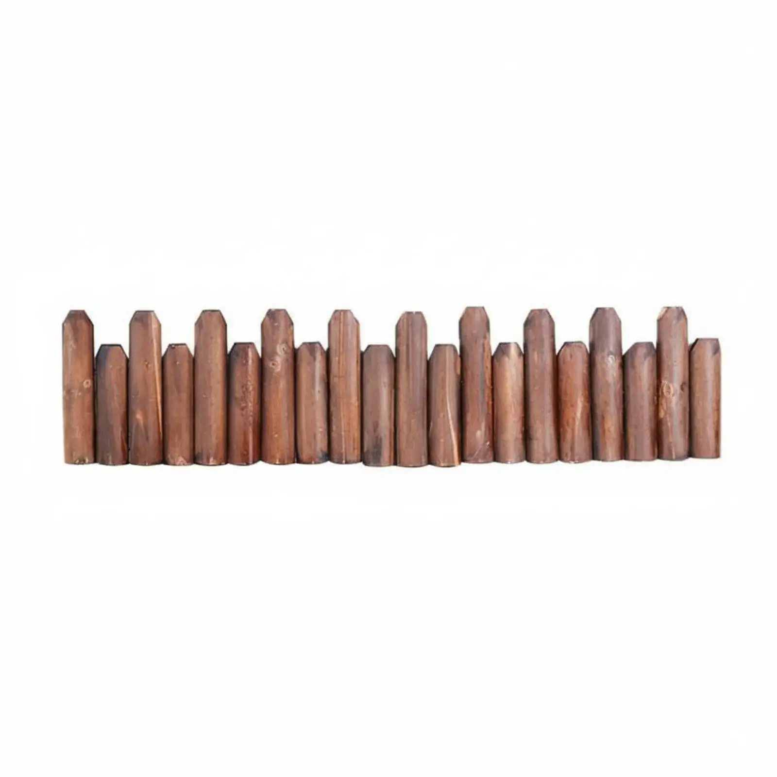 Garden Fence Border Wood Outdoor Edging for Flower Bed and Walkway Curved Design with Wire Flexible Landscape Panel