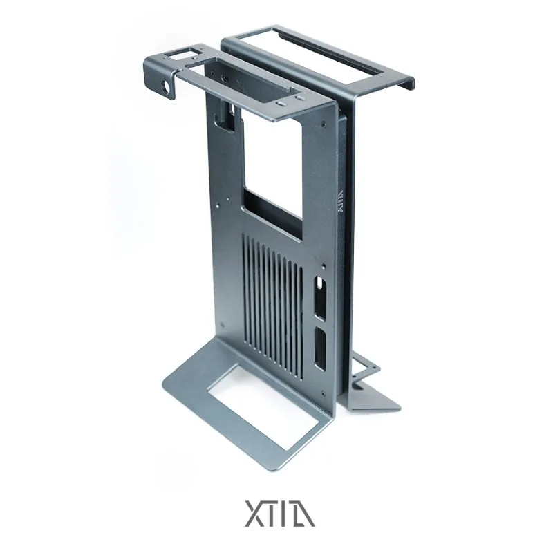 【 Xproto-N 】 XTIA A4ITX Open Long Graphics Card Mini Portable All Aluminum Vertical Mount Case