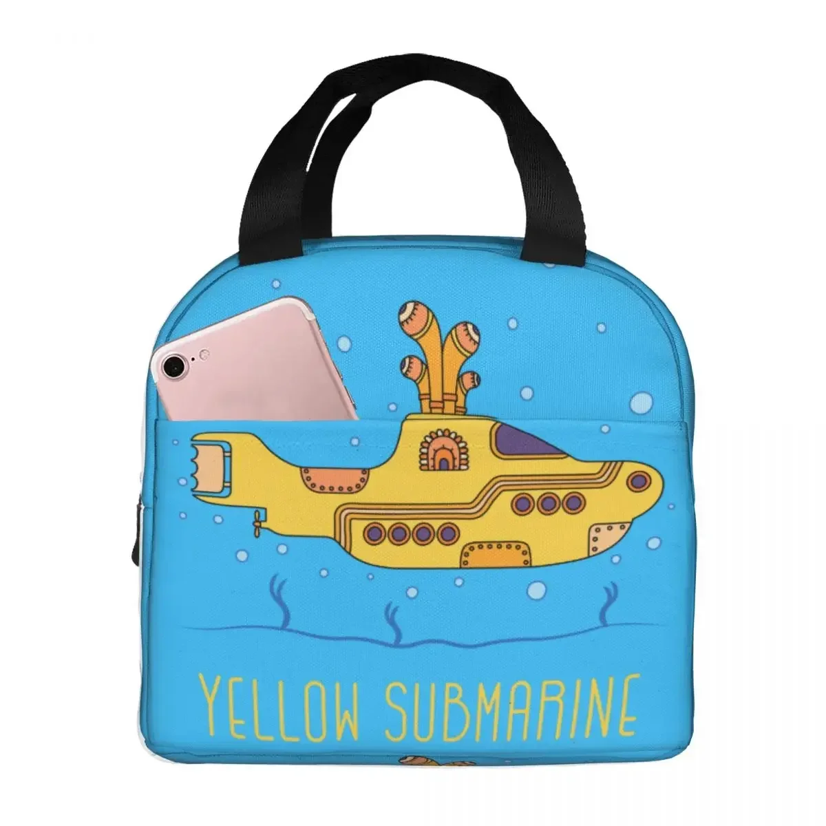 Beatle Submarine Lunch Bag Portable Insulated Oxford Cooler Bag Thermal Picnic Lunch Box for Women Kids lunch box bag