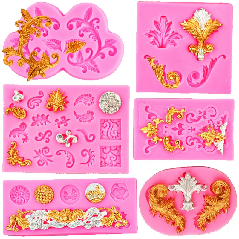 

Relief Border Fondant Silicone Mold Cake Border Decoration Cupcake Top Decoration Molds Fondant Tools