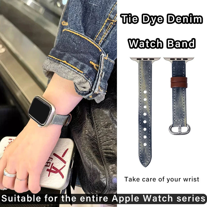 Horseshoe Button Cowboy Leather Band For Apple Watch 38mm 40mm 41 42mm 45mm 49mm Slim Girl Bracelet Strap For iWatch Ultra 9 8 7