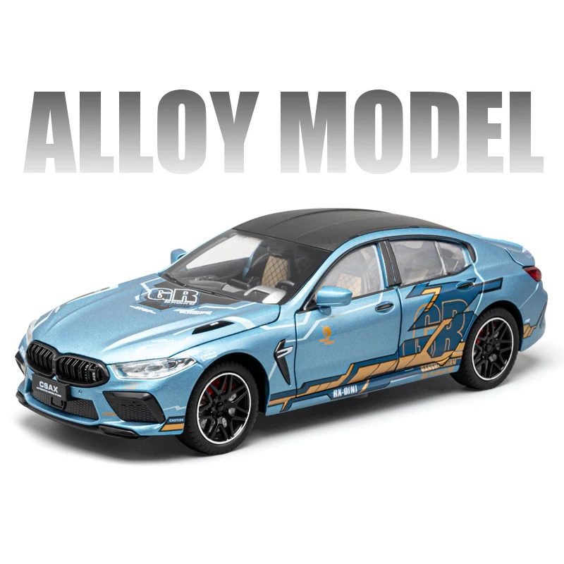 Simulation 1:24 Alloy Super Car Model Sound Light Collective Miniature Voiture Children Boy Diecast Toy Vehicle