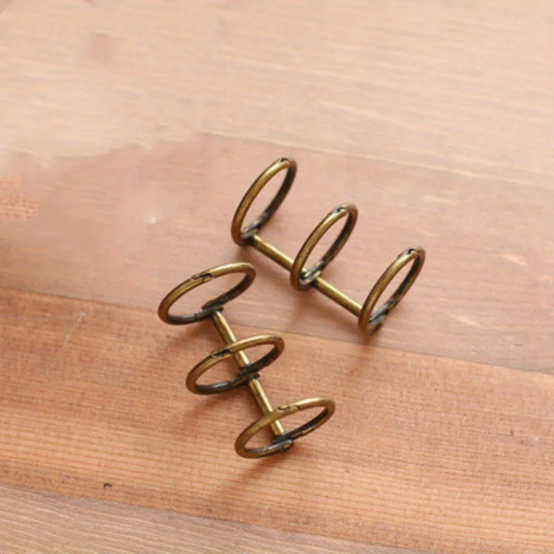 10pcs Metal Loose Leaf Book Binder Rings Calendar Circle 3 Rings For Notebook Album Scrapbook Clips Kawaii Desk Accessories view 6