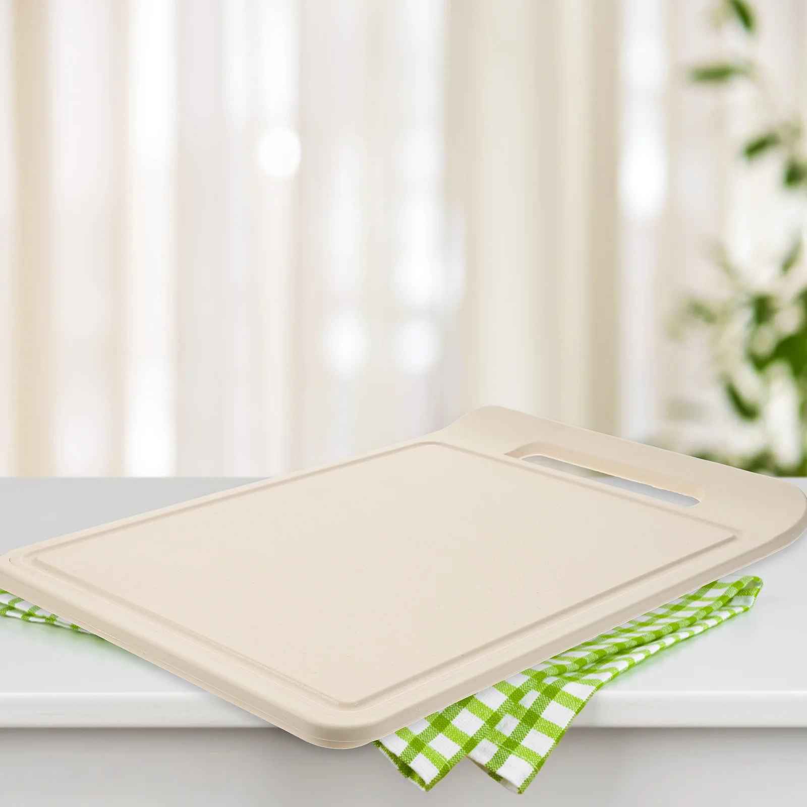 

Thawing Tray Food Tool Nonstick Defrosting Rapid Meat Fast Large Reusable Wheat Straw Cutting Board Kitchen Sink Storage Mat
