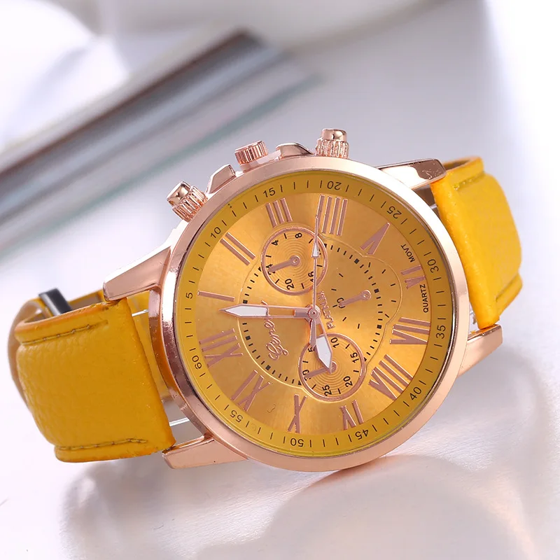 

New Women's Watch with Belt Geneva Quartz Watch Belt Fashion Scale Watch Women's wristwatch
