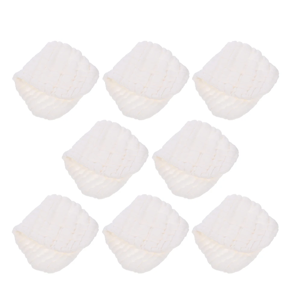 

8 Pcs Baby Cloth Diapers Liners Newborn Cotton Reusable Washable White Small Size Peanut Shape diapers breathability softness