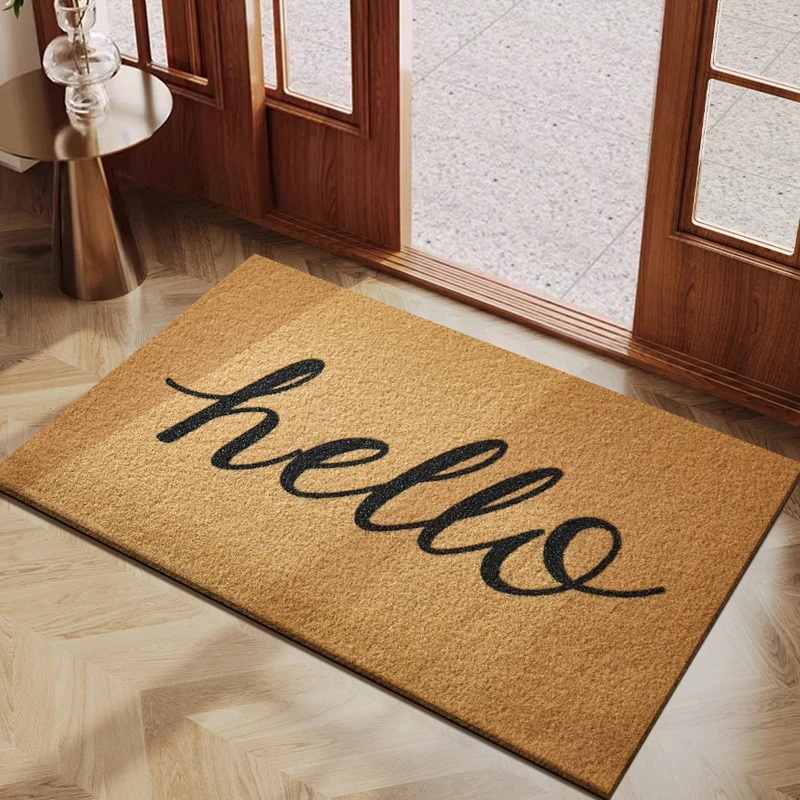 VIKAMA Modern Welcoming Floor Mat Anti-Slip And Wear-Resistant Front Door Entry Floor Mat Kitchen Bedroom Carpet Home Decoration