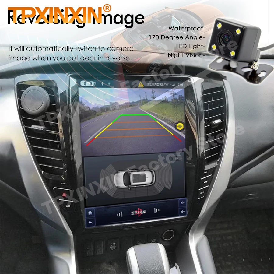 Car Radio For Mitsubishi Pajero sport 2016~2020 Android Auto GPS Navigation Multimedia Stereo IPS Head Unit Qualcomm 665 8-core