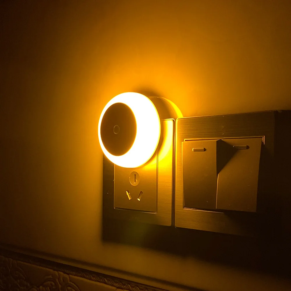 Lampu malam LED, cahaya malam LED Sensor gerak Plug-in USB untuk lampu malam anak-anak kamar tidur dekorasi samping tempat tidur lampu lorong tangga lampu malam