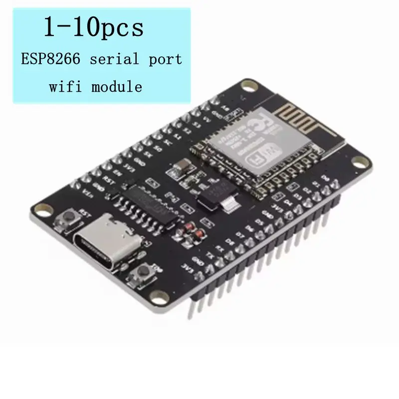 1-10 قطعة ESP8266 المنفذ التسلسلي واي فاي وحدة NodeMCU Lua V3 لوحة تطوير إنترنت الأشياء واجهة TYPE-C CH340