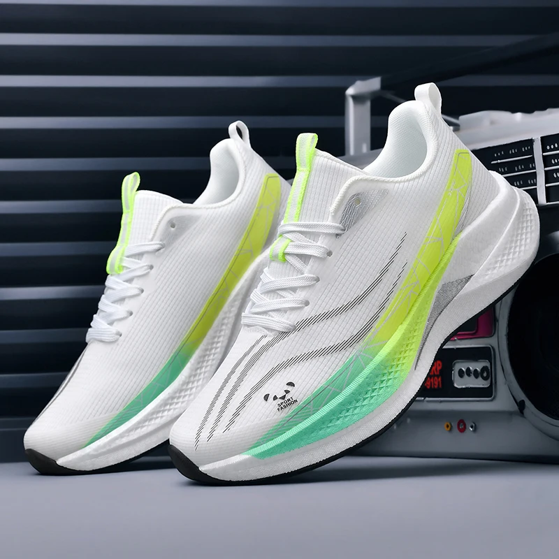 2026 New Men's and Women's Running Shoes, Breathable Mesh, Non-Slip, Shock-Absorbing, Lightweight Sports Shoes, Suitable for Teenagers, Sizes 31-44