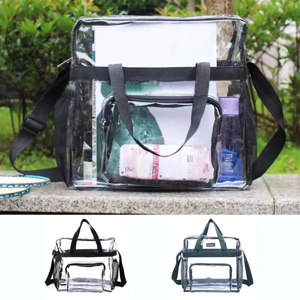 Wash Bag Space-Saving Waterproof Lightweight Women Transparent Labor-saving Tote Storage Bag Daily Life