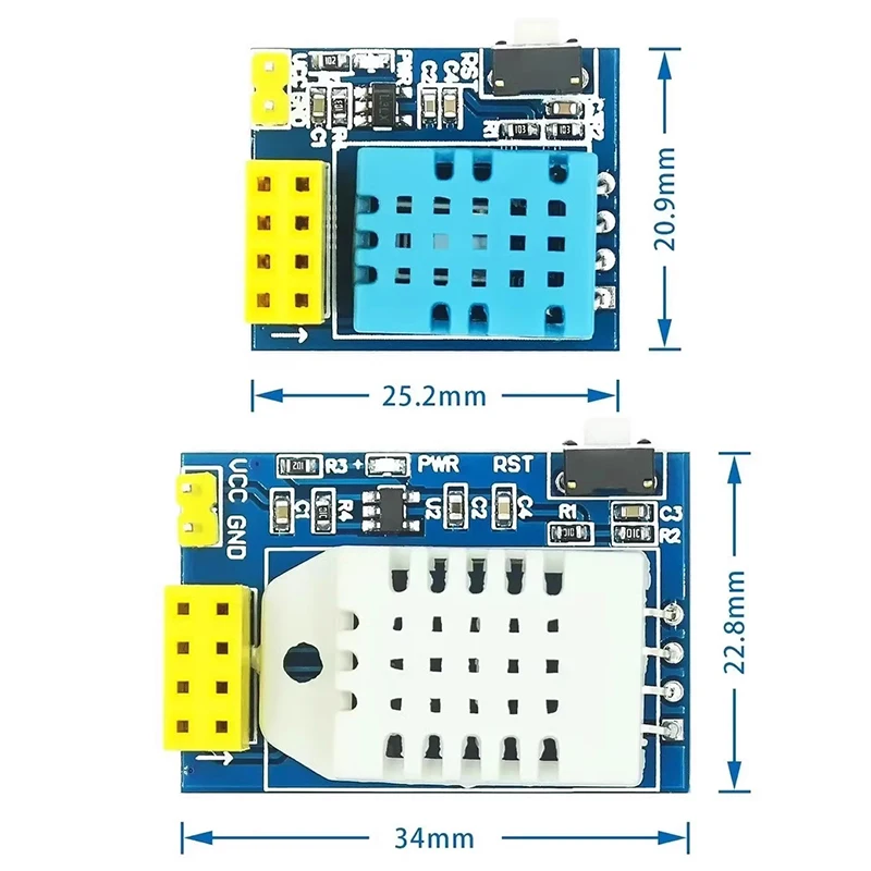 ESP8266 ESP-01 ESP-01S DHT11 DHT22 AM2302 Digital Temperature Humidity Sensor Wifi Module Replace SHT11 SHT15 High Precision