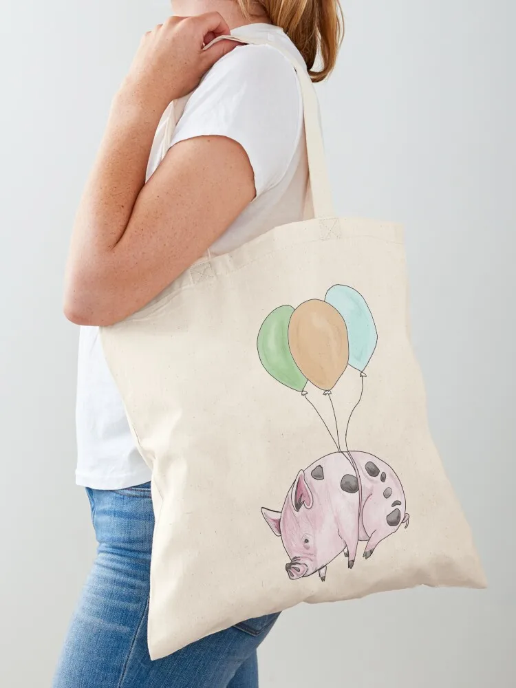 

Flying Pig Tote Bag bags for women Women's beach bags women bag reusable shopping bag