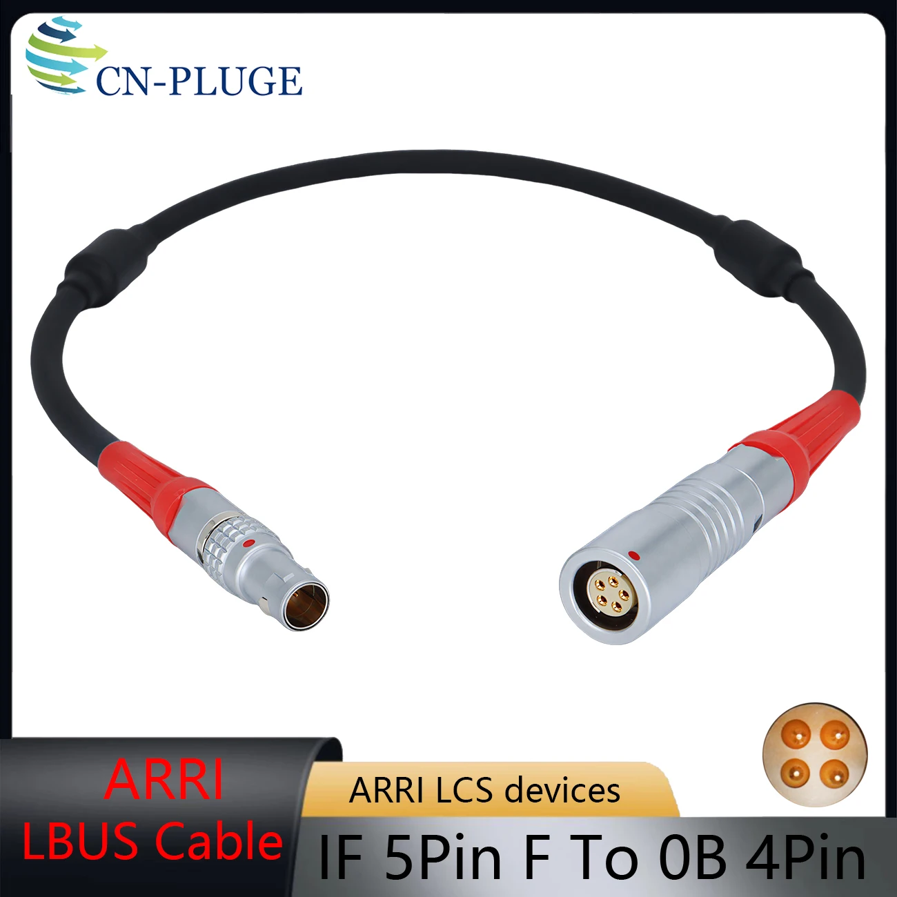 

ARRI ALEXA Camera LBUS 4Pin To LCS 5Pin Female Conversion Cable, For WCU‑4, UMC-4 and AMC-1