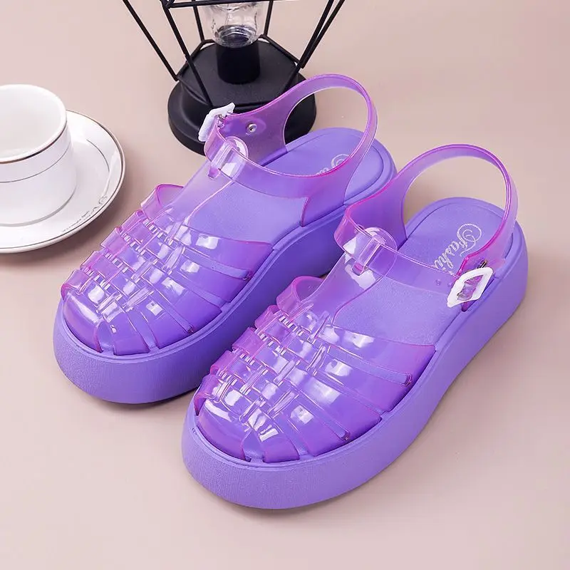 2024 Women's Slippers New Waterproof Clogs Summer Outdoor Beach Shoes Big Toe Holey Shoes For Women Sandals Wrapped Slippers