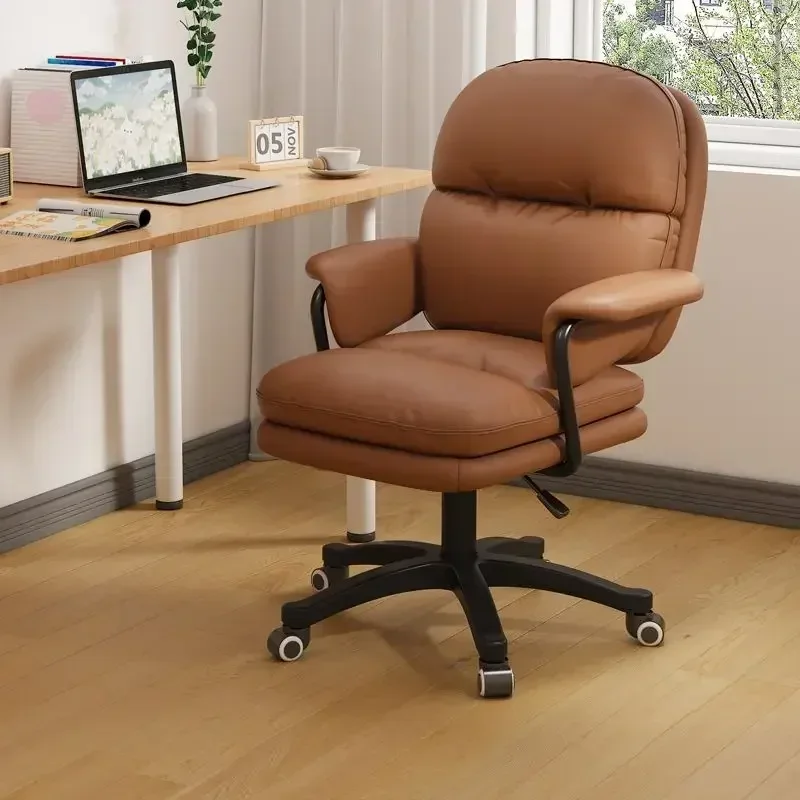 Computer Chair, Comfortable Office, Boss\'s Home Study, Home Study Chair, Dormitory Sofa, Backrest Leather Chair