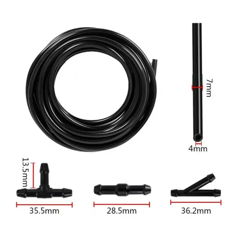 Car Windshield Wiper Washer Spray Nozzle Fits Most Models Car Dual Holes Water Jet