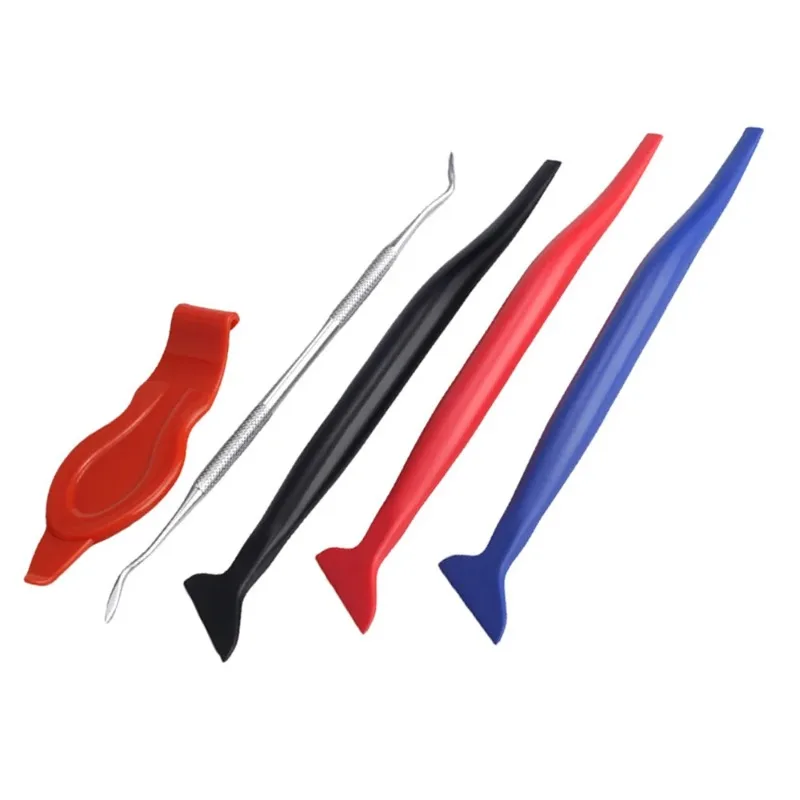 1Set Vinyl Car Wrap Tool Car Styling Stick Squeegee Window Tinting Kit Corner Scraper Curves Slot Tucking Tools Gap Film Cutter