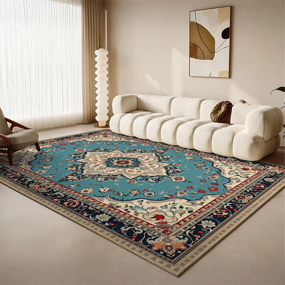 

2025 New Bohemian Retro Carpet Home Kitchen Decoration Non-slip Machine Washable Carpet Office Decoration Friend Gift Mat