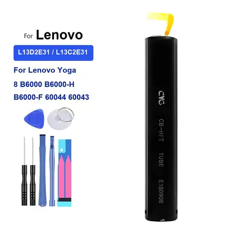 Tablet Battery For Lenovo Yoga 8 B6000 B6000-H B6000-F 60044 60043 High Capacity 6000mAh L13D2E31 L13C2E31