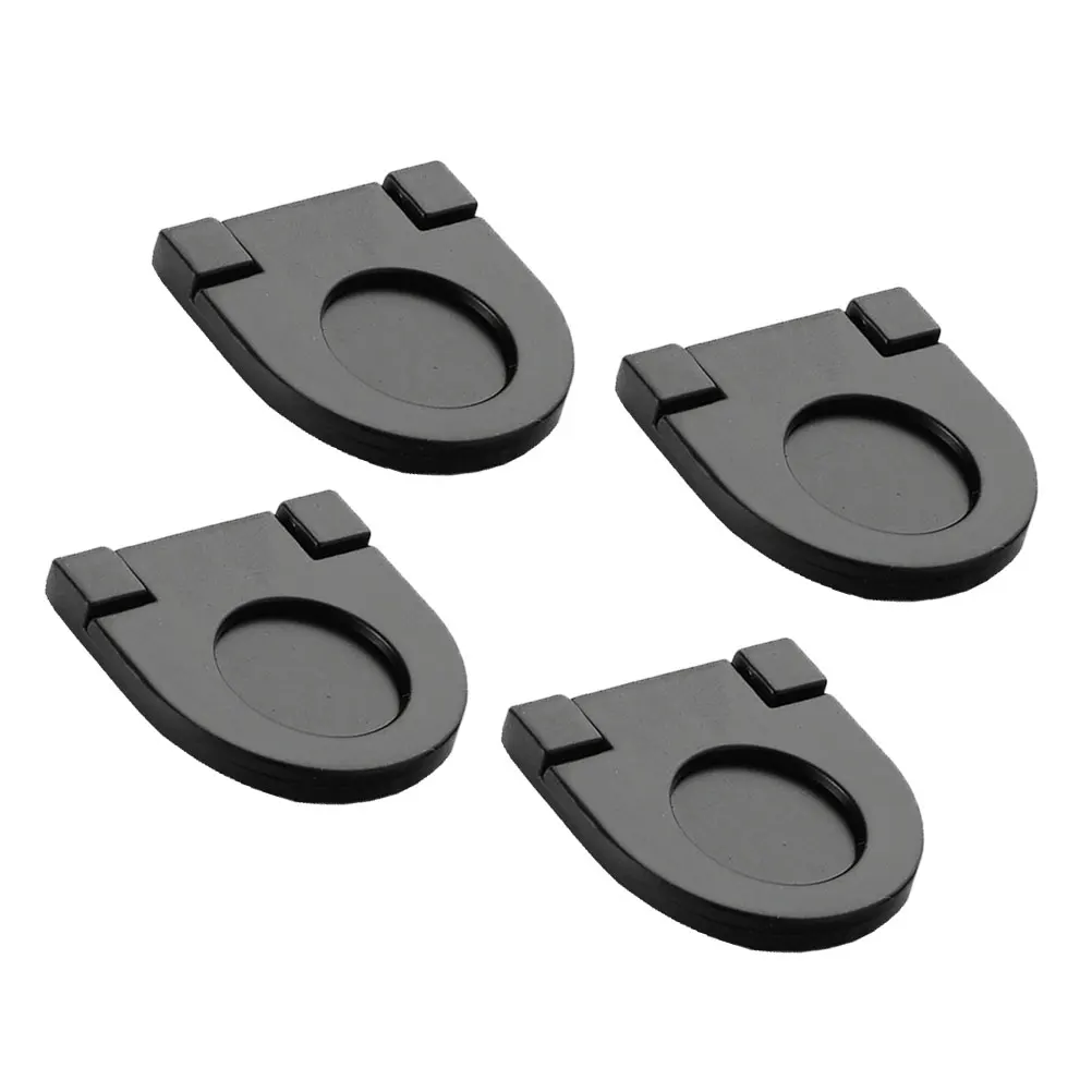 

4 Pcs Cabinet Door Handle Handles Hidden Black Drawer Furniture Pull Invisible European Style