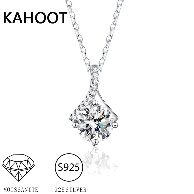 S925 Silver Moissanite Mermaid Necklace For Women With Simple Temperament As A Valentine's Day Gift For Friends And Girlfriends