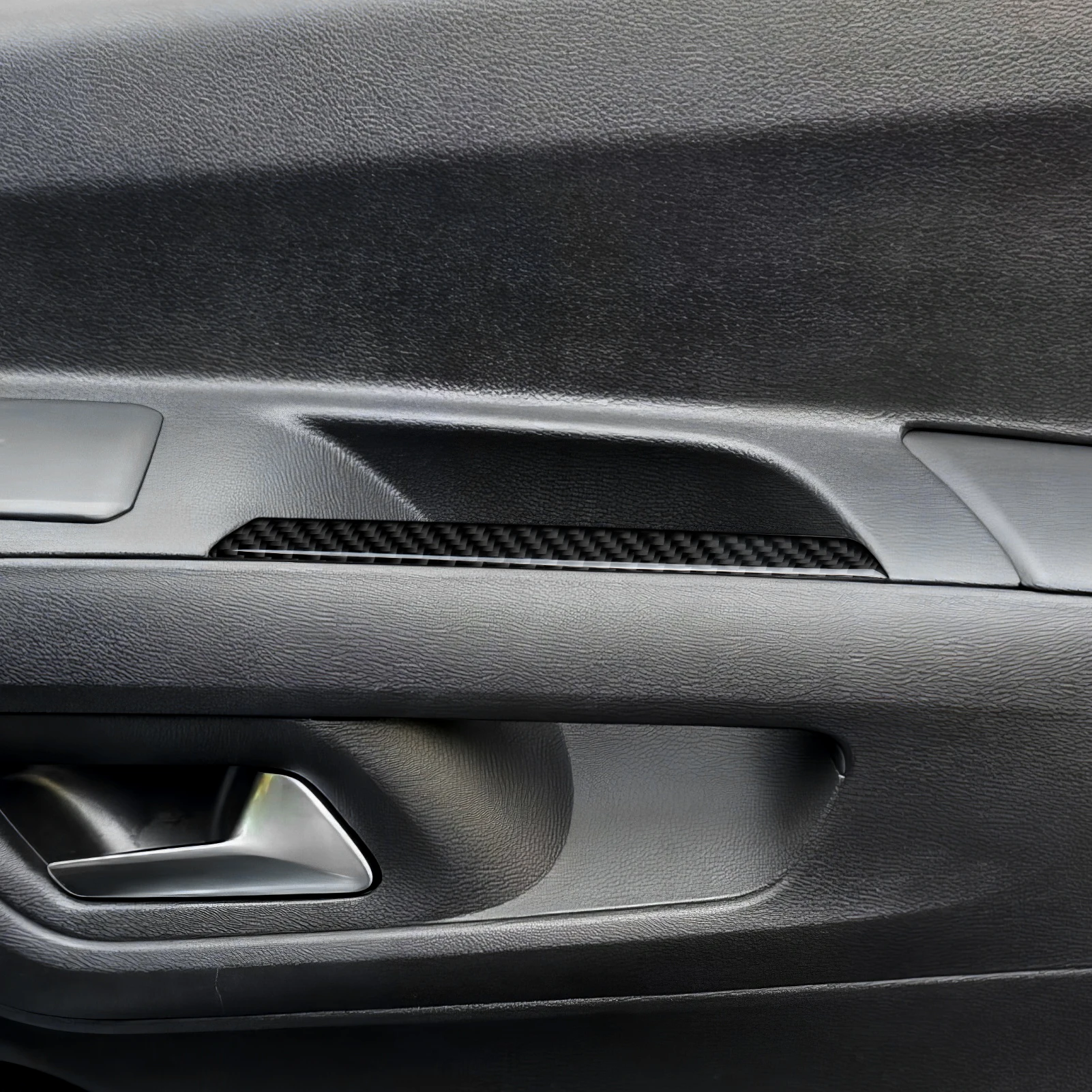 Kohlefaser-Innenaufkleber. Dekorative Autotürleisten. Für Opel Combo E / Vauxhall Combo Für Toyota ProAce City Zubehör. – Detail 8