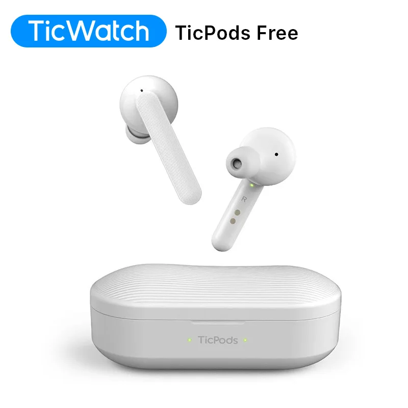 TicPods Free (Refurbished) True Bluetooth Earbuds with Charging case Water Resistant Noise isolating