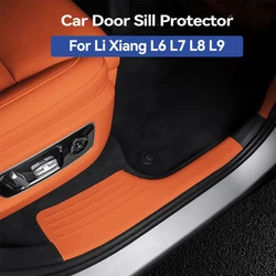 For Li Lixiang L6 L7 L8 L9 Car Door Sill Protector Welcome Pedal Cover Leather Car Interior Protection Accessories