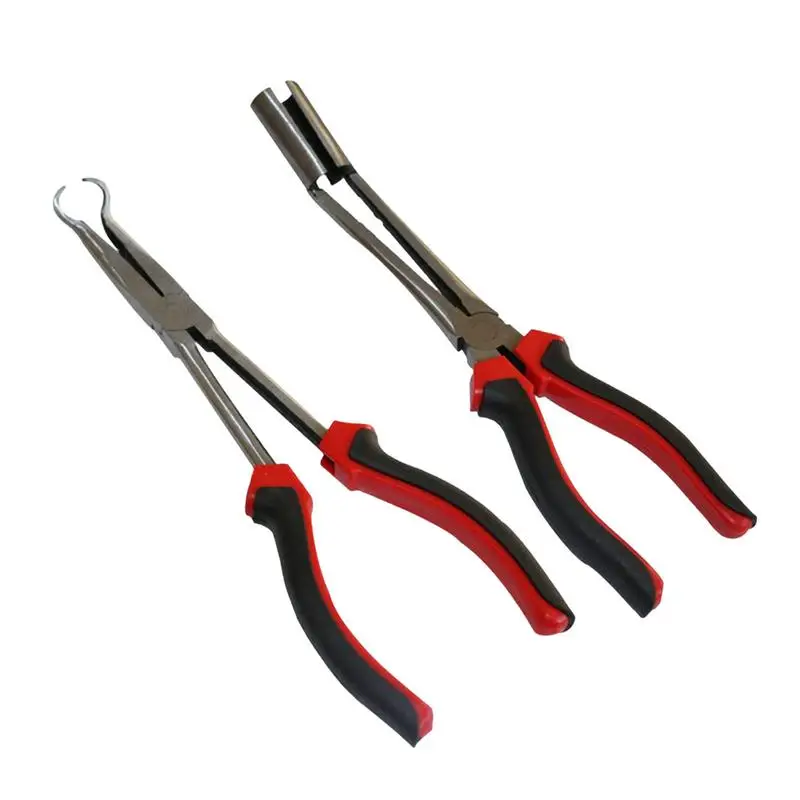 

Car Long Nose Spark Plug Pliers With Bended Tips High Quality Carbon Steel Pliers Electrician Craft Hand Tool Set Car Accessory