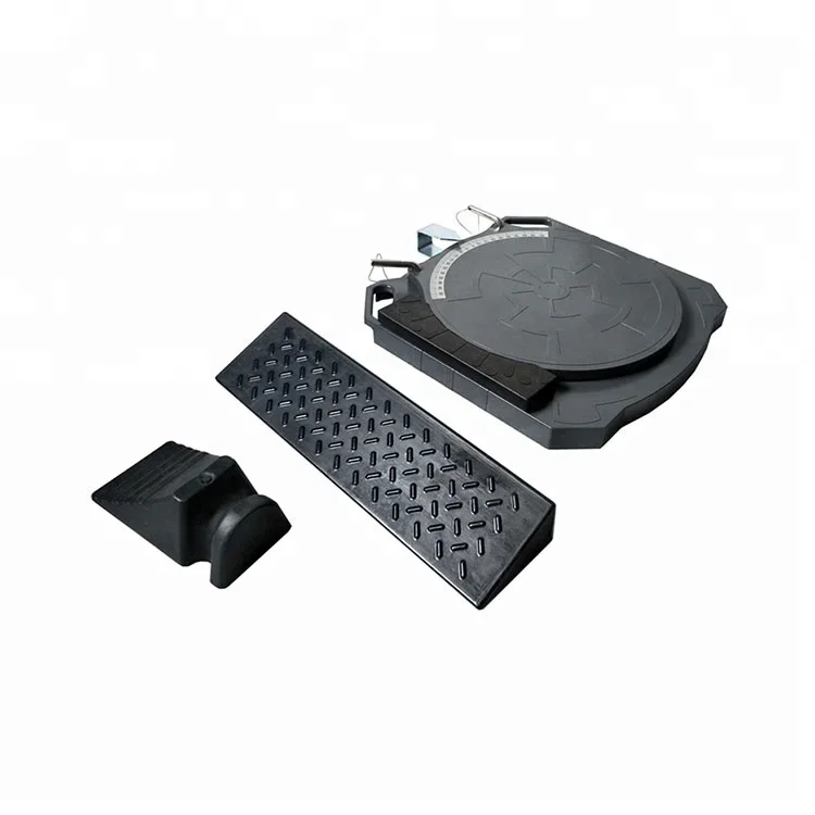 Car 3d Wheel Alignment and Balancing Machine Tools 2 Ton Aluminum Turn Plate with Rubber Accessory