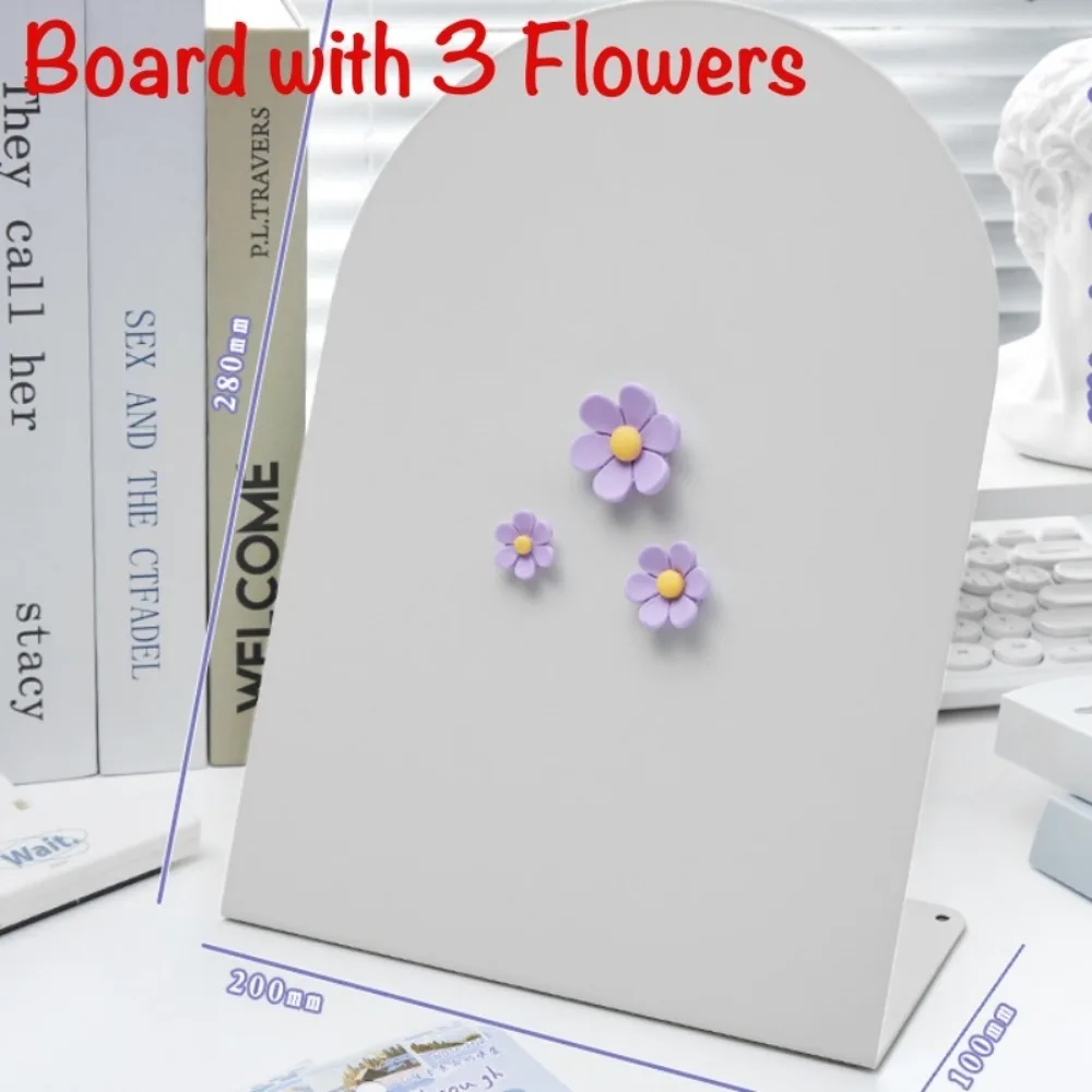 Large Capacity Desktop Message Board Vertical Curved Magnetic Photo Frame Note Board Office Home Desktop Ornament