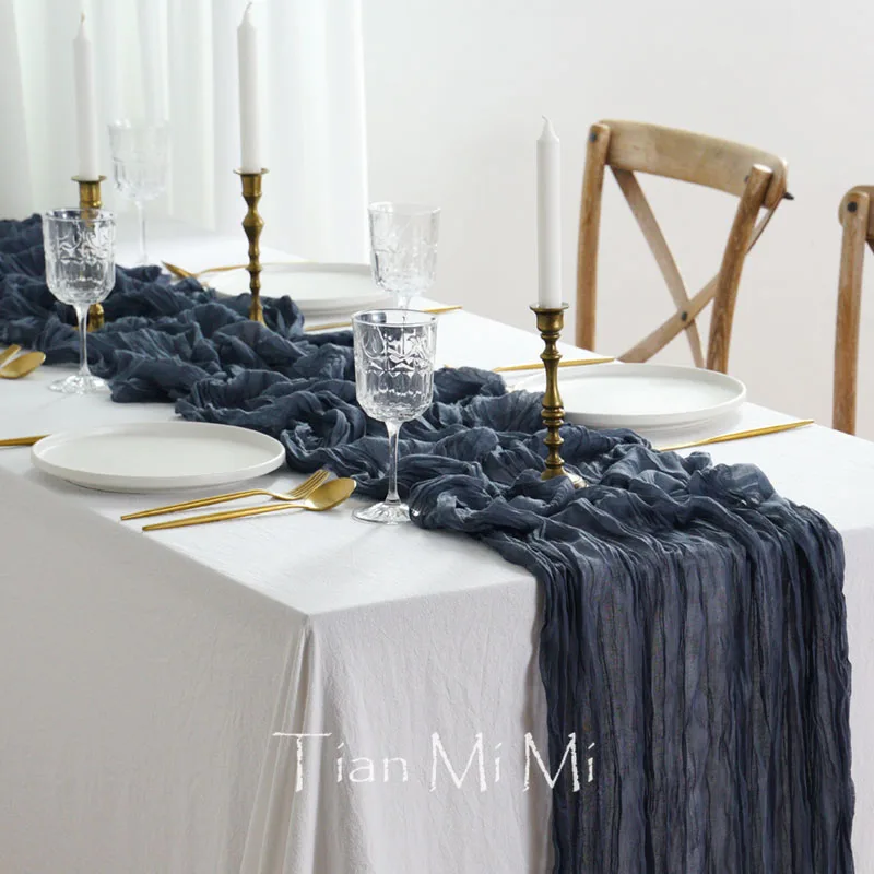 Semi-Sheer Gauze Ta… - image