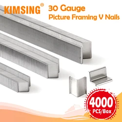 30 Gauge 10.3mm Diameter 7-15mm Length Carbon Steel V Nails for V1015 Picture Frame, handicraft and family-DIY 4,000 PCS/BOX