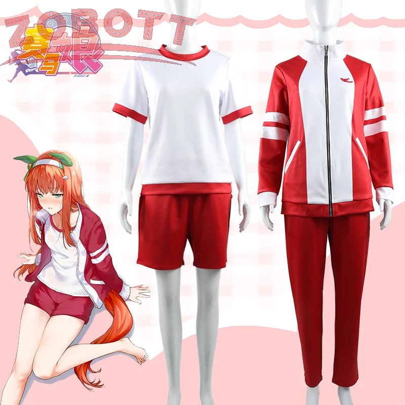 Anime Uma Musume Pretty Derby Cosplay Costume Silence Suzuka Special Week School Uniform Women Sportswear Halloween Party Set