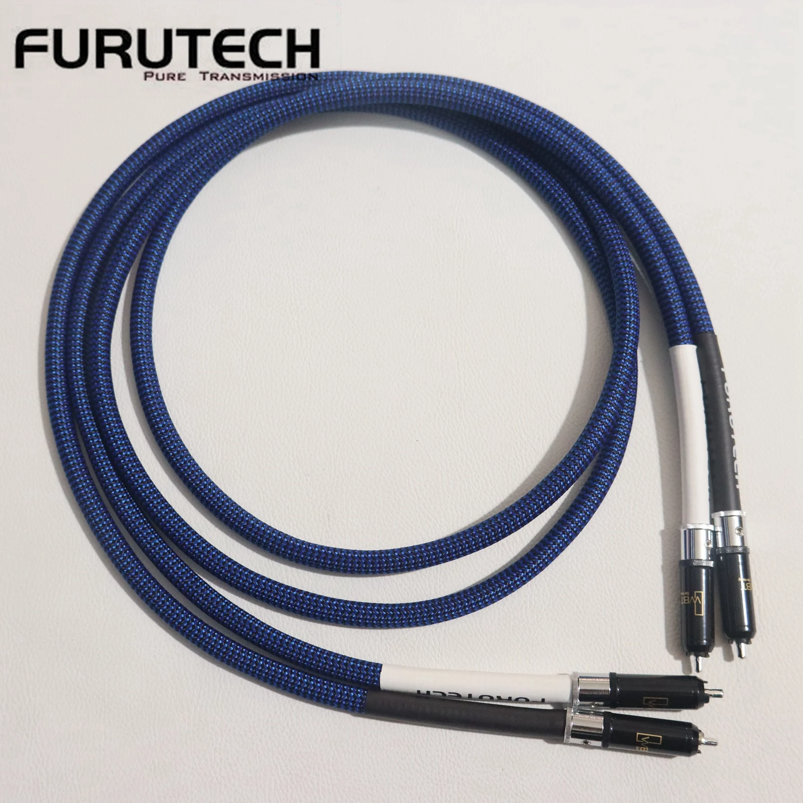 New 1 pair FURUTECH DAS-4.1 Top-of-the-line RCA cable Alpha OCC conductor HiFi RCA upgrade line with Silver WBT 0152Ag rca plug