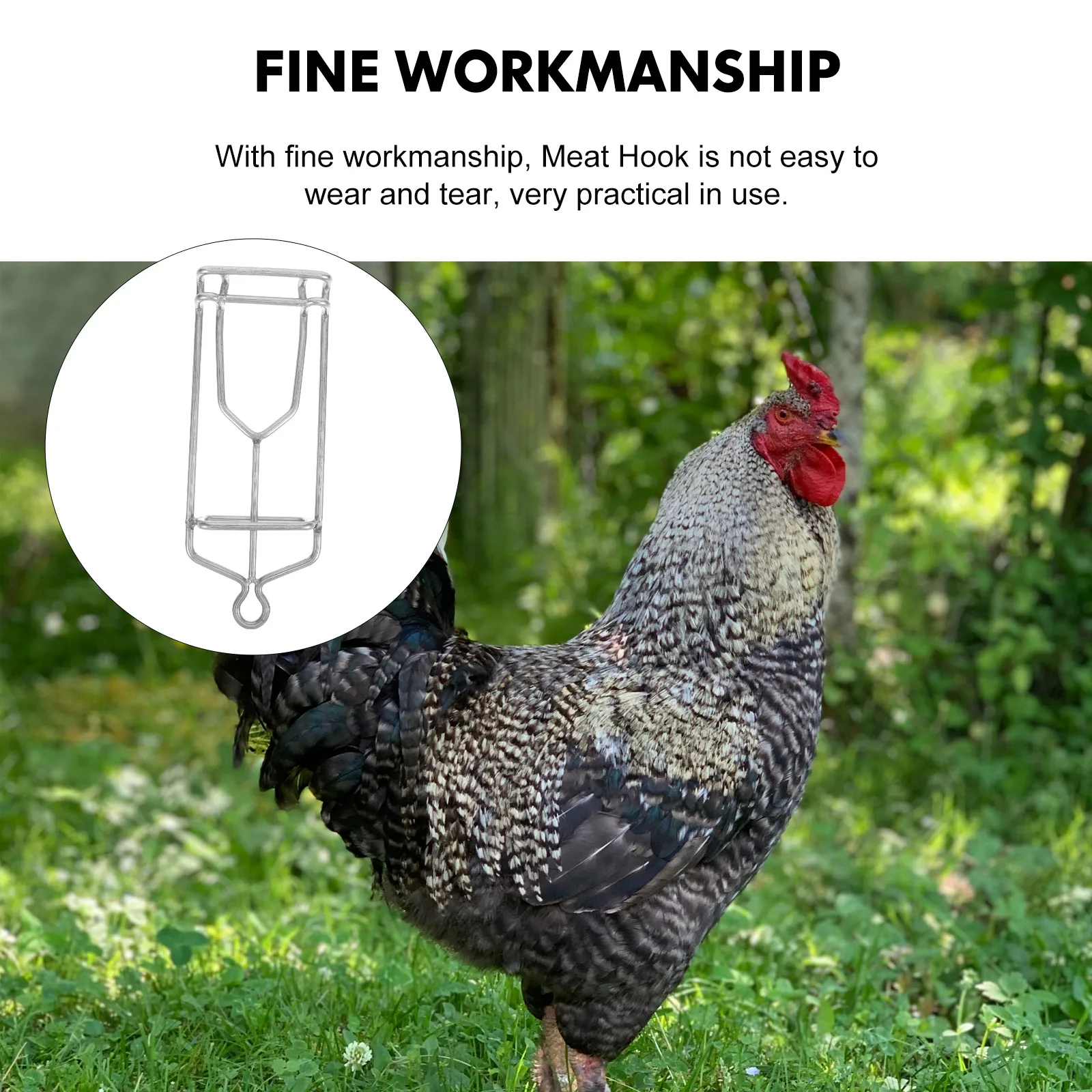 

Claw Hook Meat Hanging Kitchen Poultry Roast Dried Fish Chicken Hooks Stainless Steel Multifunctional Practical Long Use